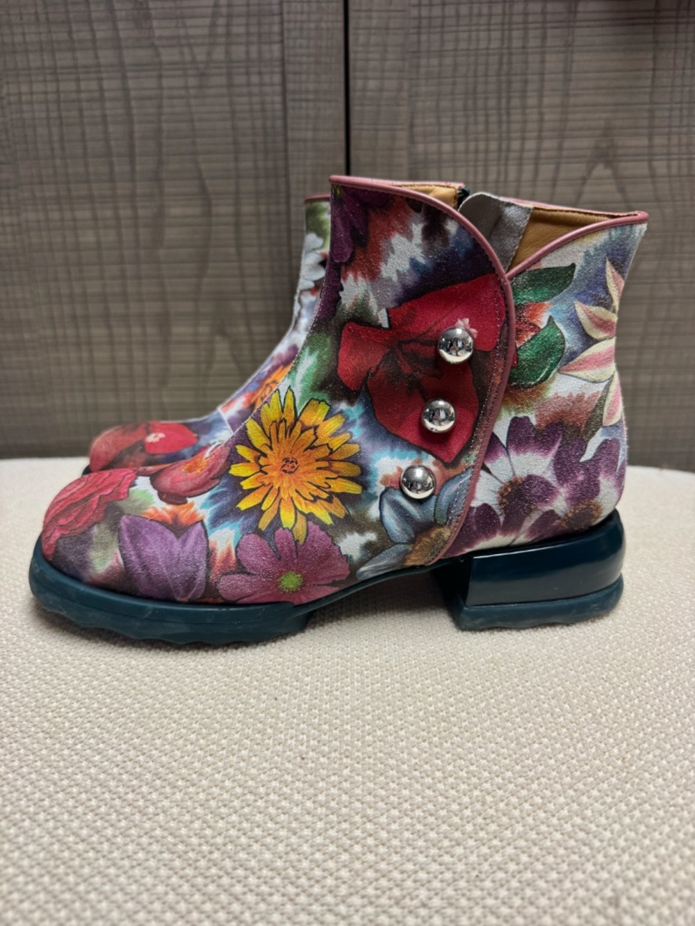 Unity Penney Ankle Boots with Buttons - Picture 3 of 5